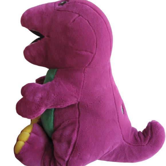 Vintage 90s Barney Plush Purple Dinosaur Stuffed Toy 18" - Picture 3 of 6